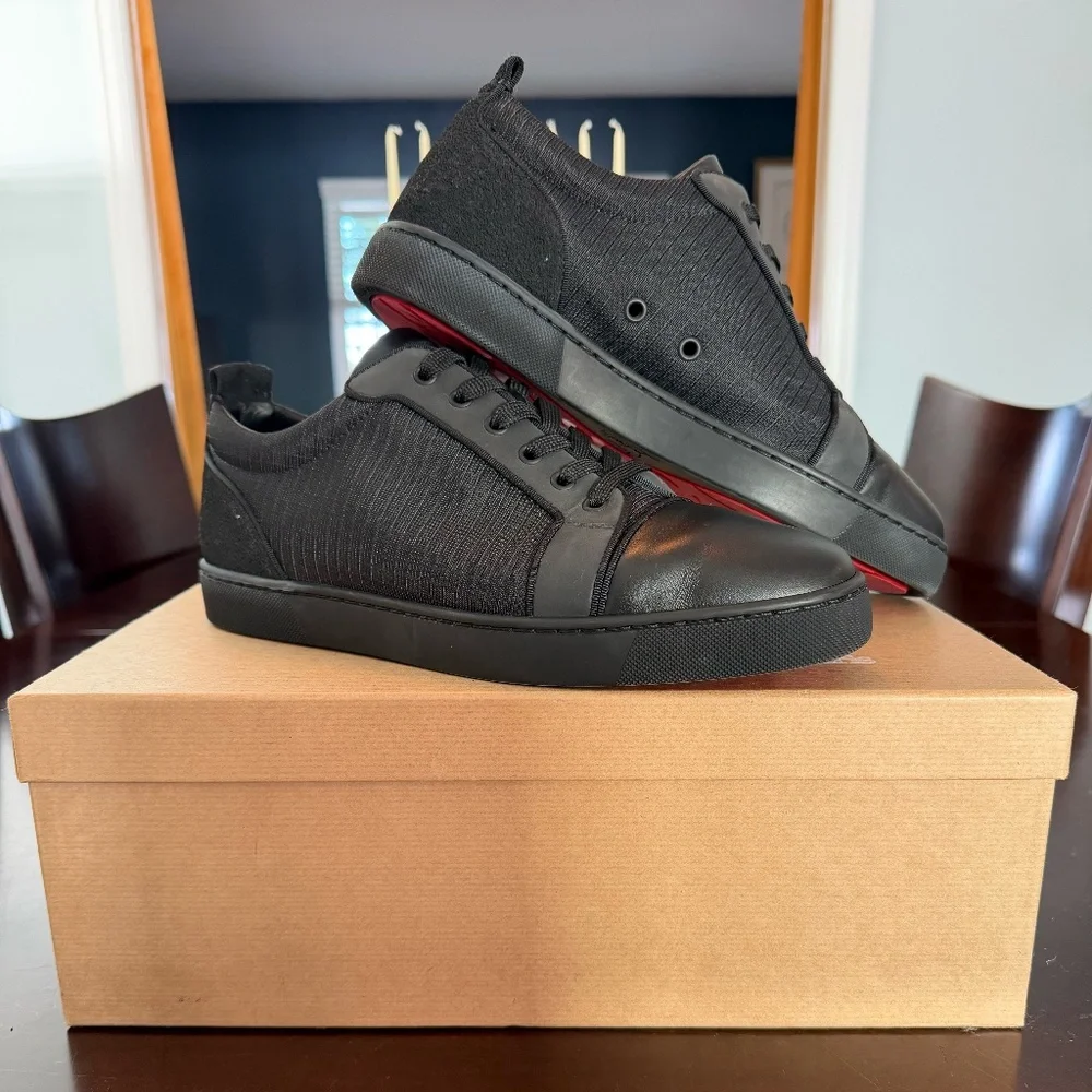 Men's Christian Louboutin Louis Junior Orlato Flat Size 42.5 - Picture 1 of 6